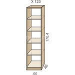Policový regál JIM 5 X 123