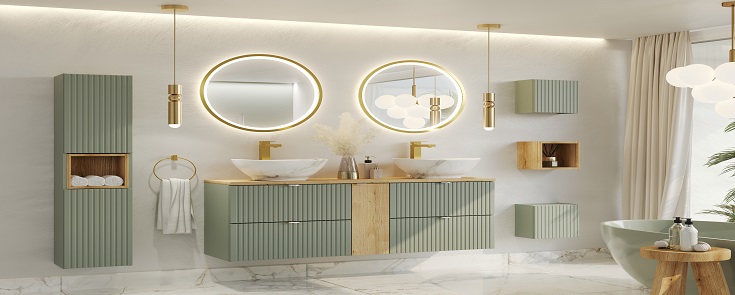 Koupelnová sestava LINE ŠALVĚJ