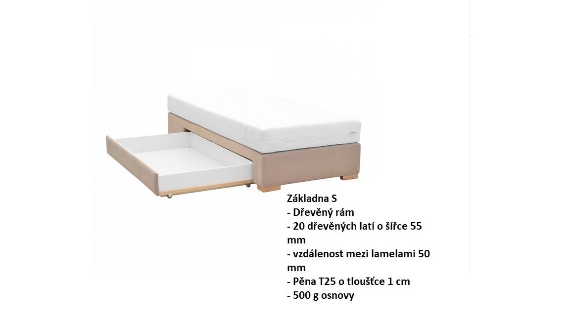 Manželská postel BOXSPRING 202