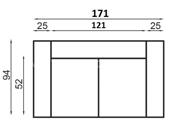 Kožená pohovka BALTIKA 2
