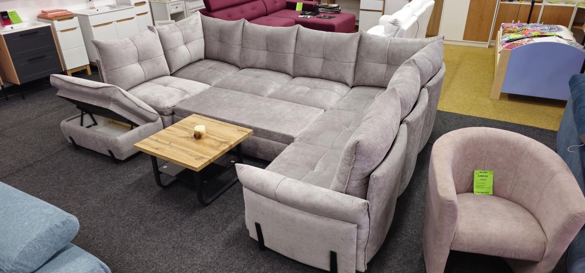 Sedací souprava ALMEIRA do U