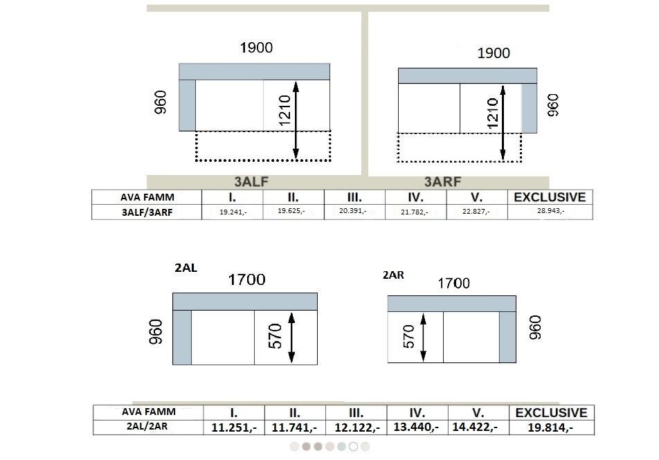 Sedací souprava AVA FAMM PROGRAM