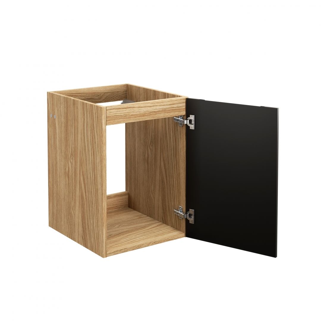 Koupelnová skříňka LUXOR ČERNÁ 81-40 1D - závěsná spodní