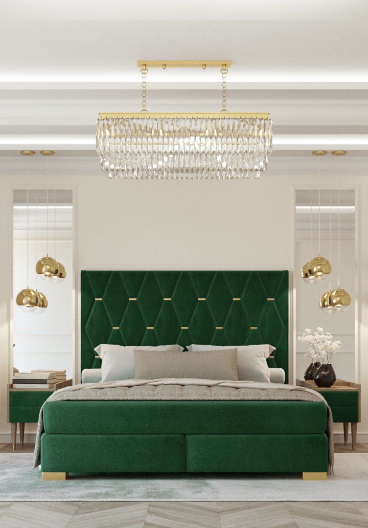 Manželská postel BOXSPRING 707