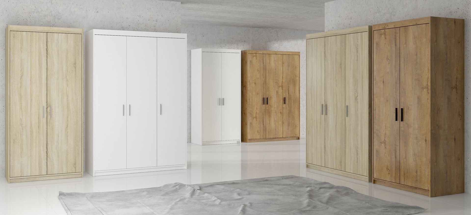 Šatní skříň ELENNA 3D