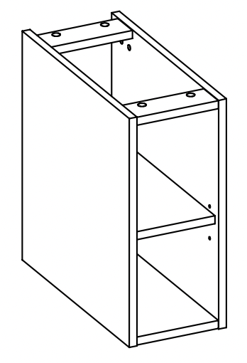Koupelnová skříňka SANTA FEE 81-01 - poličky