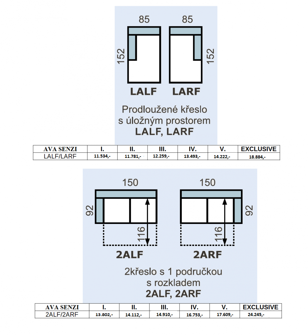 Sedací souprava AVA SENZI PROGRAM