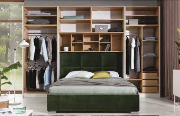 Šatní skříň VARIA SLEEP III Bílý lesk