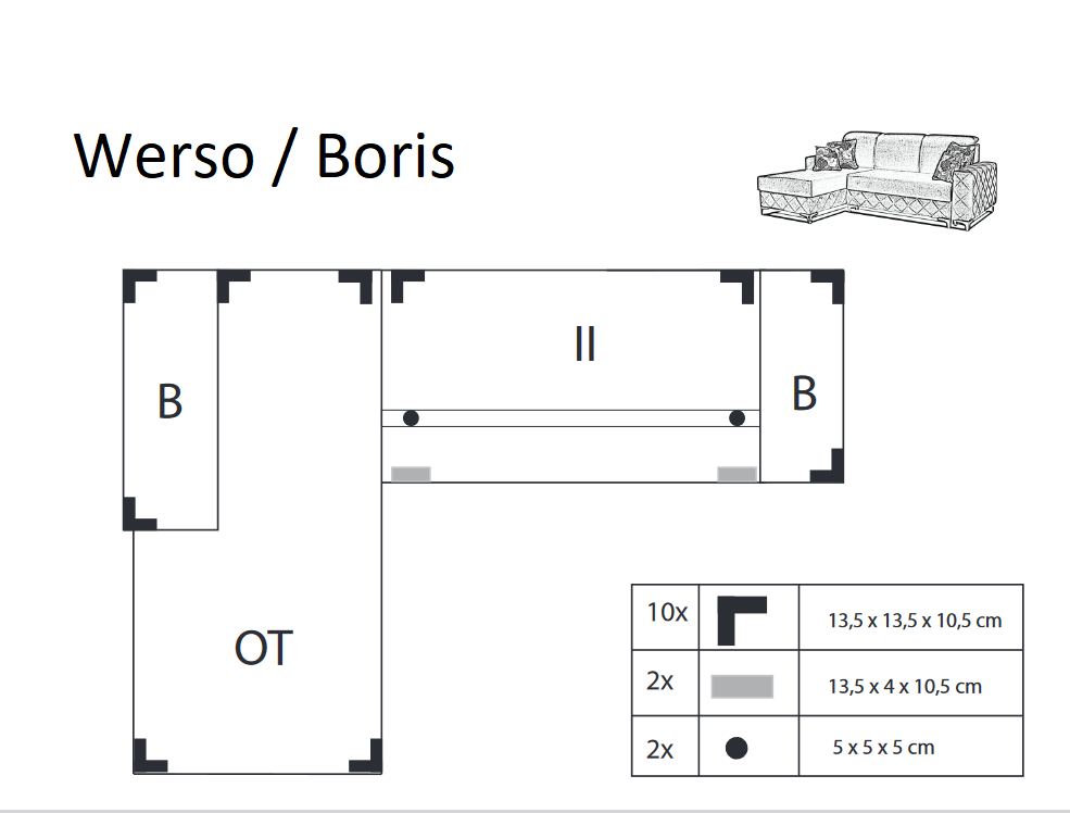 Sedací souprava WERSO MINI