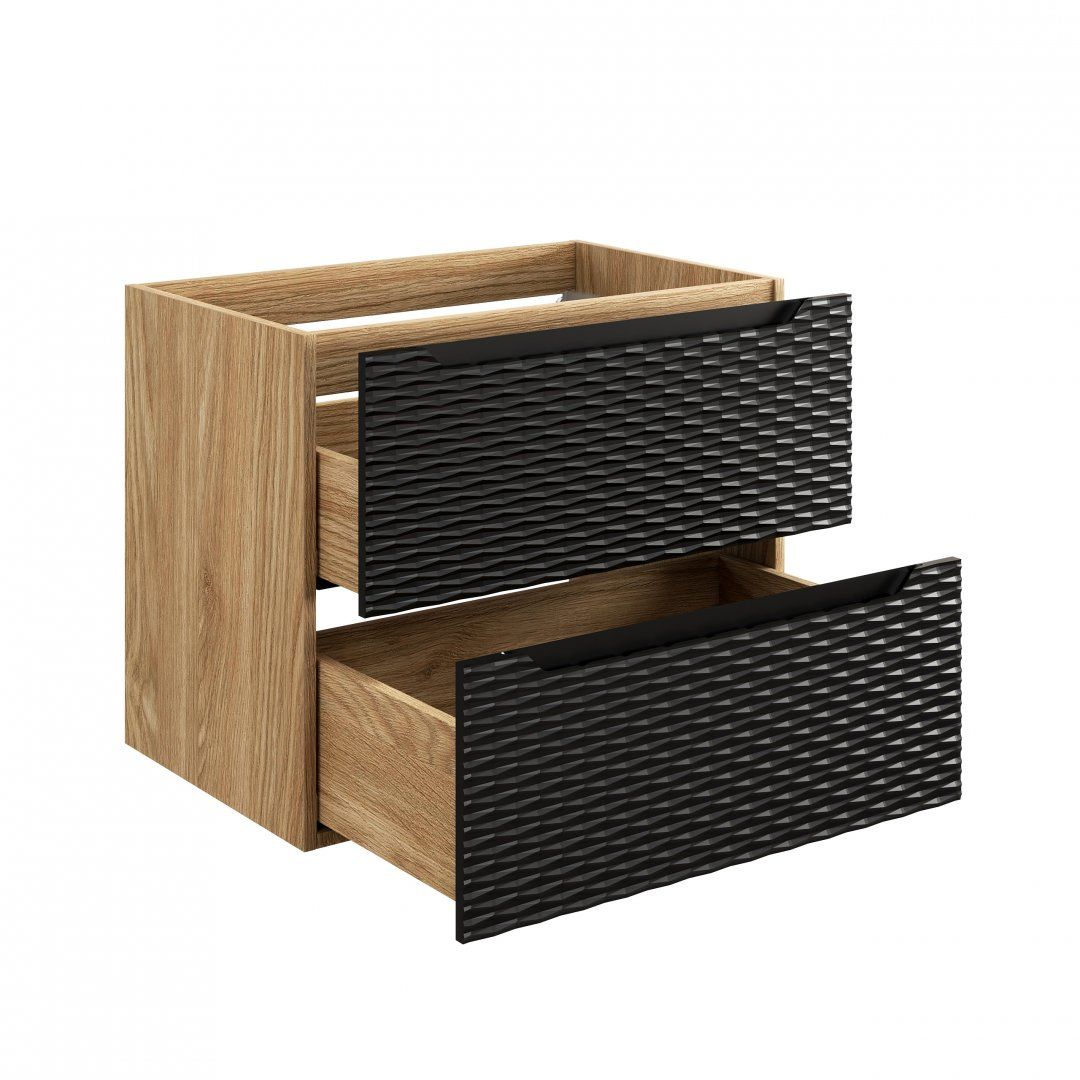 Koupelnová skříňka OCEAN ČERNÁ 82-70 2S a deska  SKLADEM