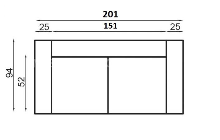 Kožená pohovka BALTIKA 3