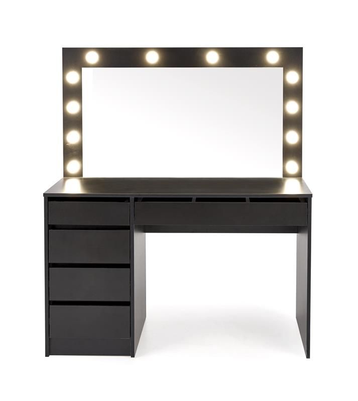 Toaletní stolek HOLLYWOOD XL ČERNÝ