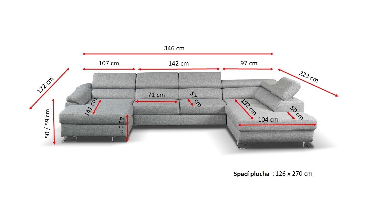 Sedací souprava LAVOZ DO U