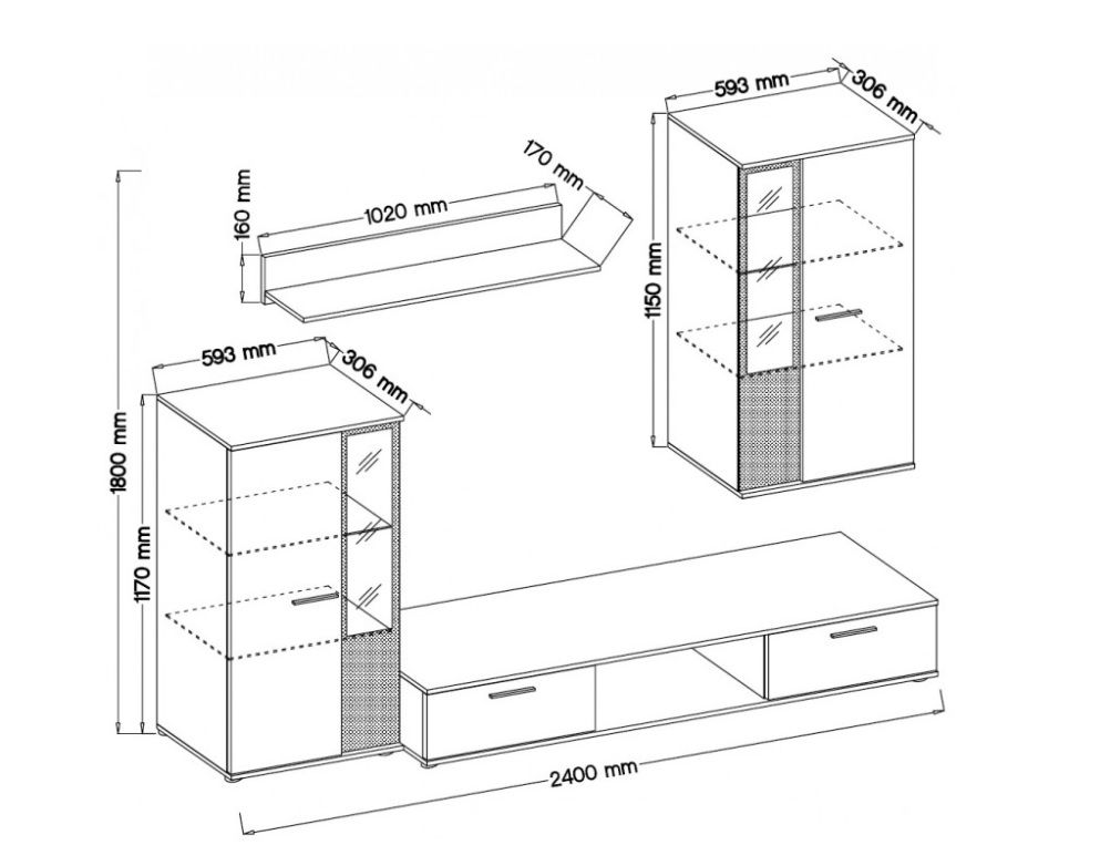 Obývací stěna SALZA