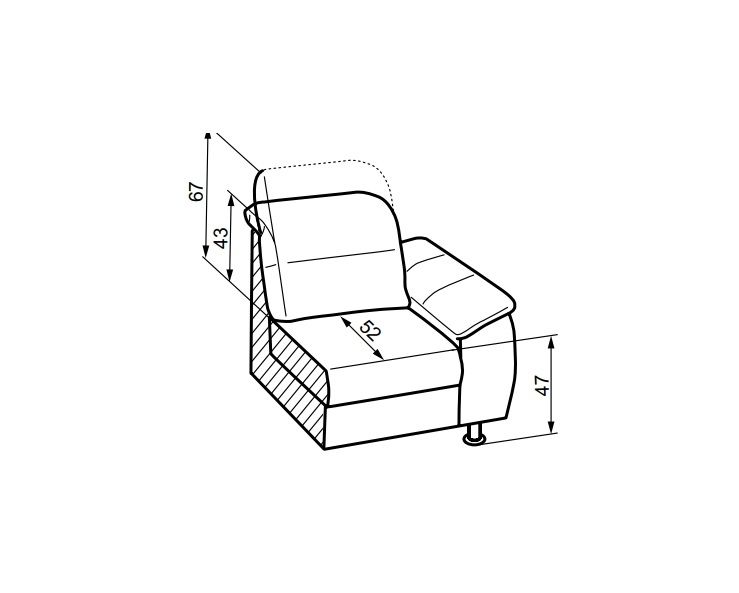 Sedací souprava SCANDY do U 1