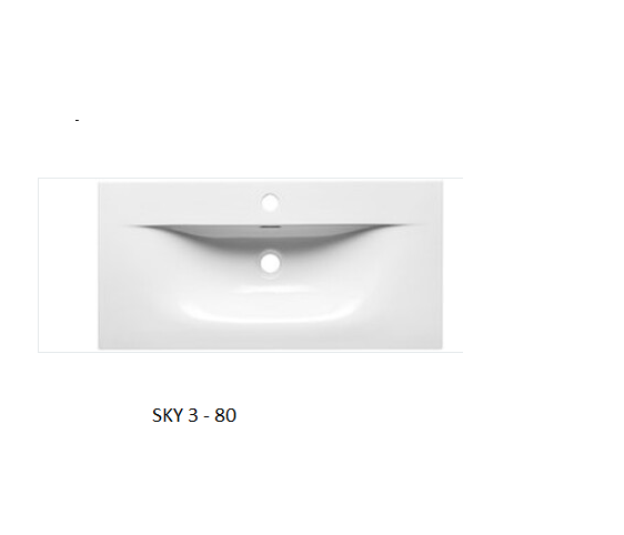 Koupelnová skříňka NOVA DUB 82-80 2D - pod umyvadlo 80