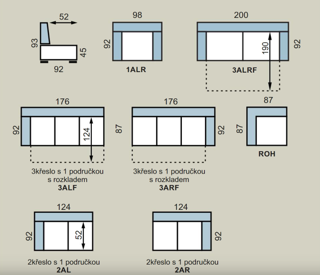 Sedací souprava AVA PROVAN PROGRAM