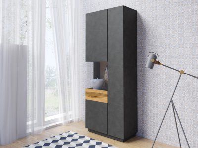 Vitrína I levá SILKE Matera - Dub Wotan