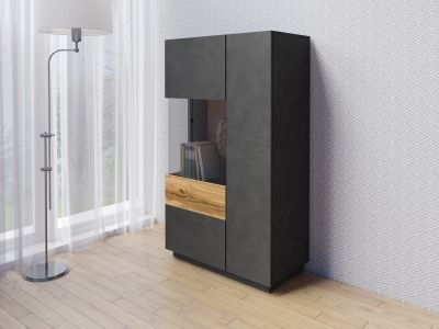 Vitrína II levá SILKE Matera - Dub Wotan