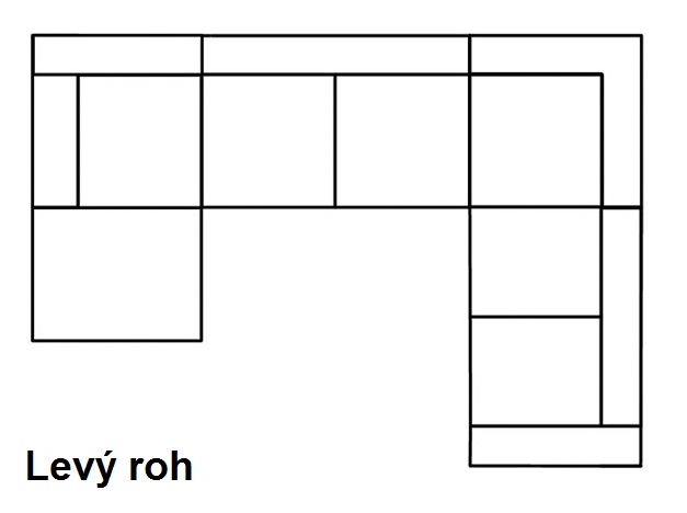 Sedací souprava ASPEN do U - AKCE