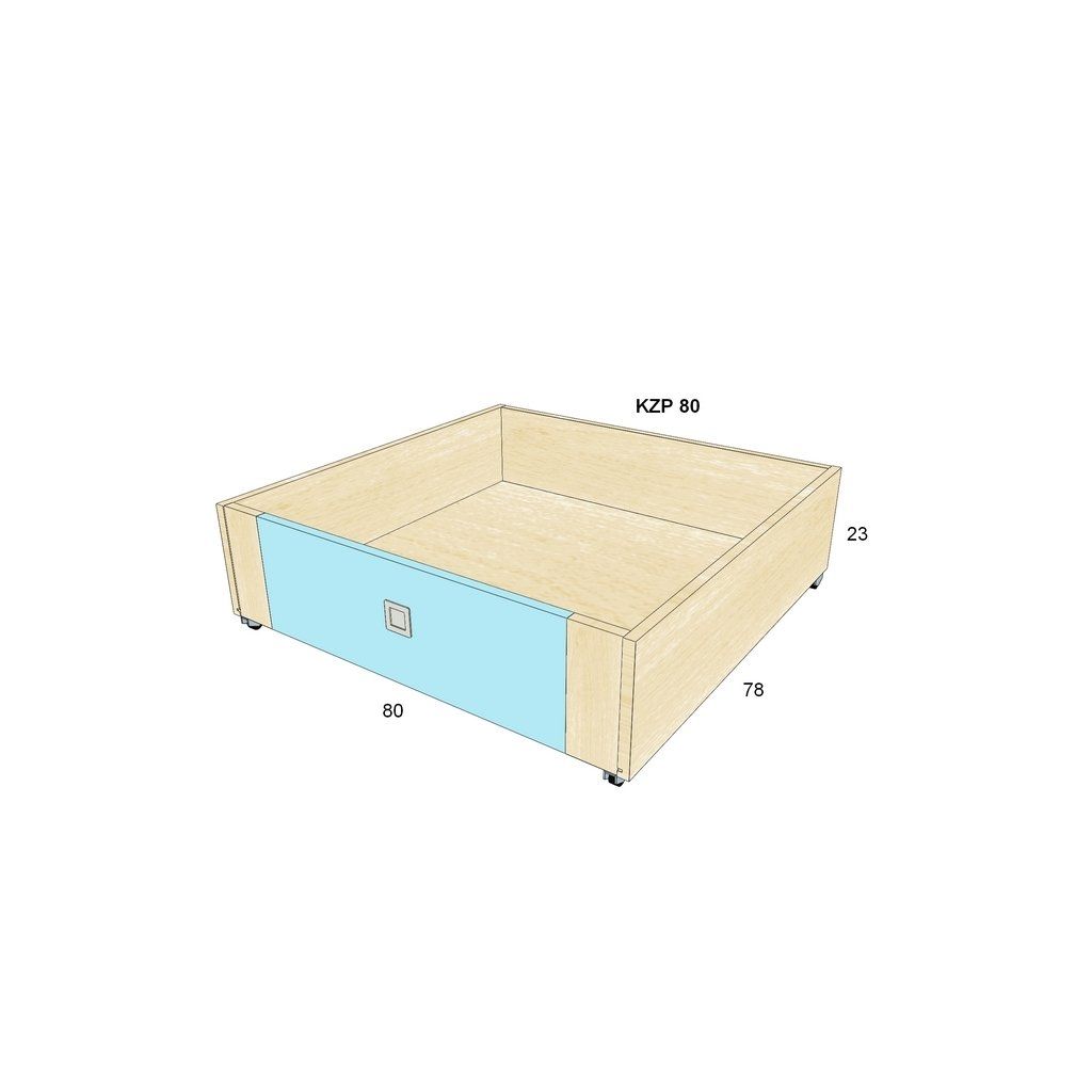 Zásuvka pod postel BOŘEK KZP 80