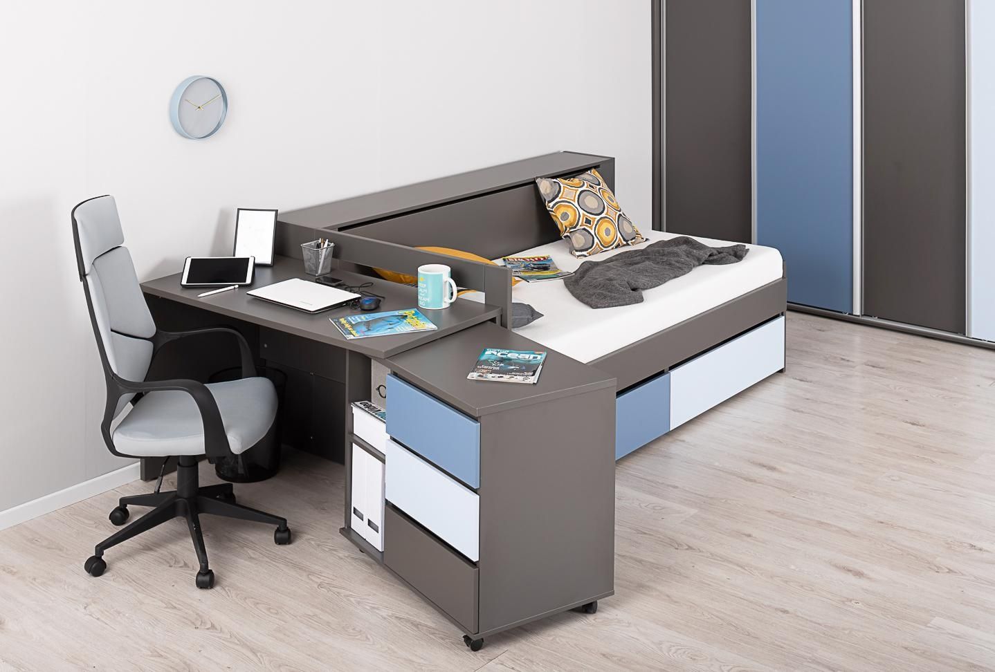 Psací stůl REA ROY s otočným kontejnerem