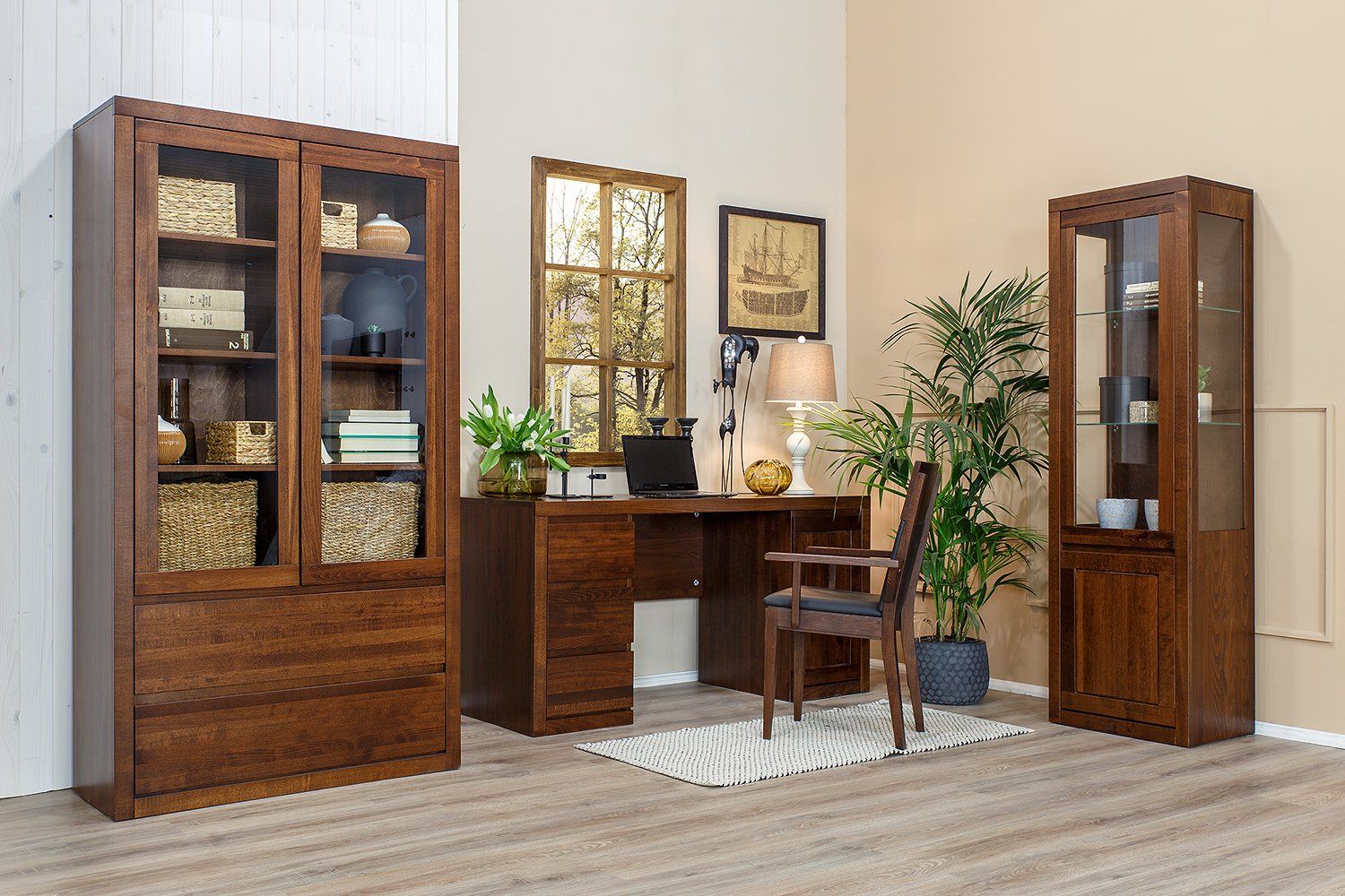 Pracovní stůl z masivu BR302 dub