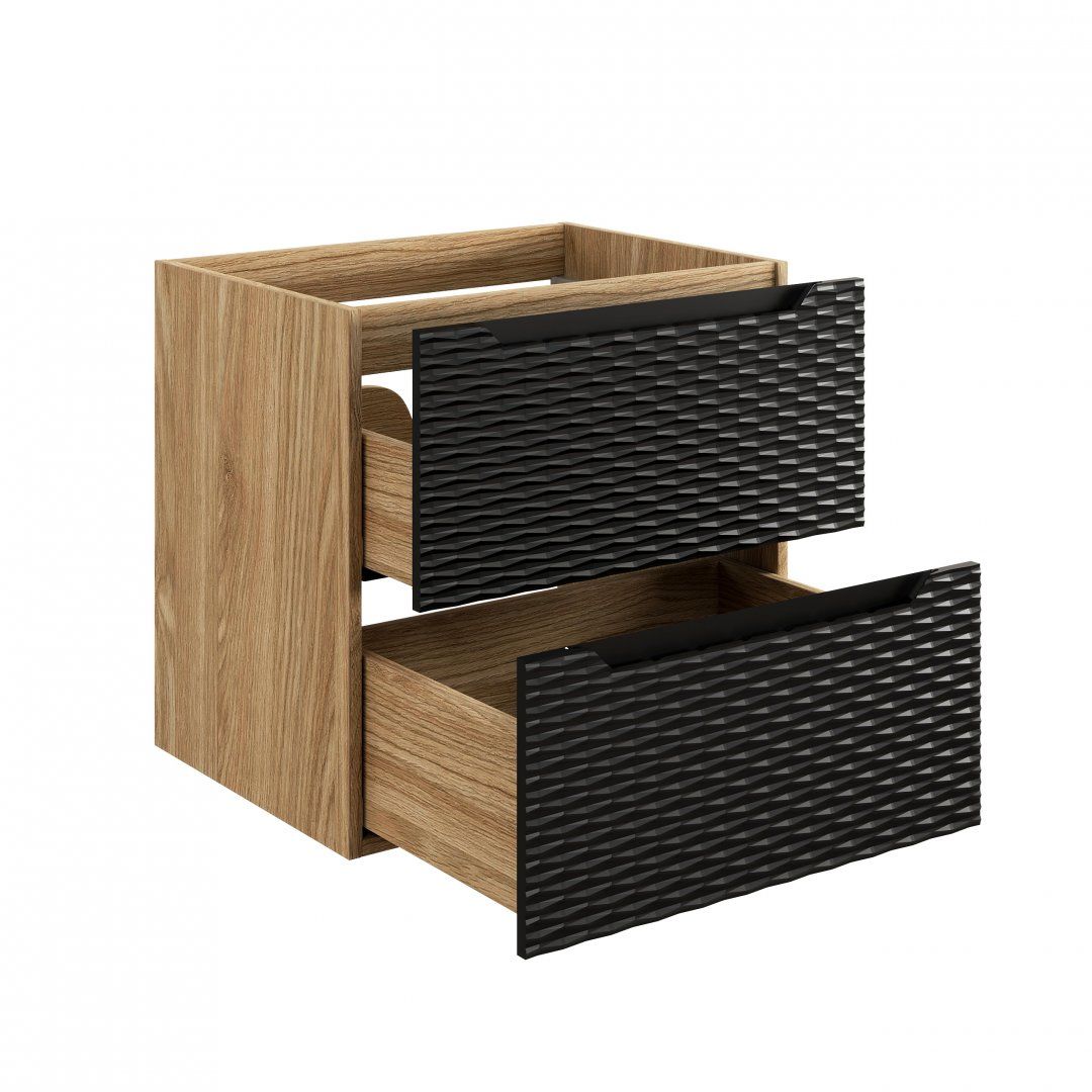 Koupelnová skříňka OCEAN ČERNÁ 82-60 2S - pod umyvadlo 60