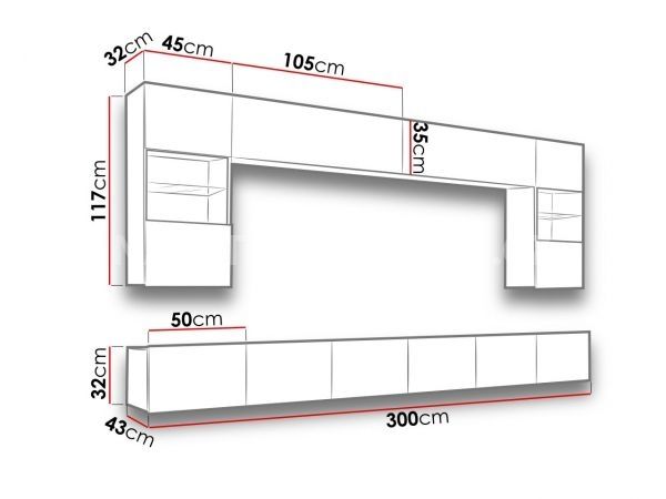 Obývací stěna KALABRINI I