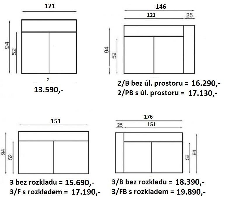 Kožená sedací souprava BALTIKA program