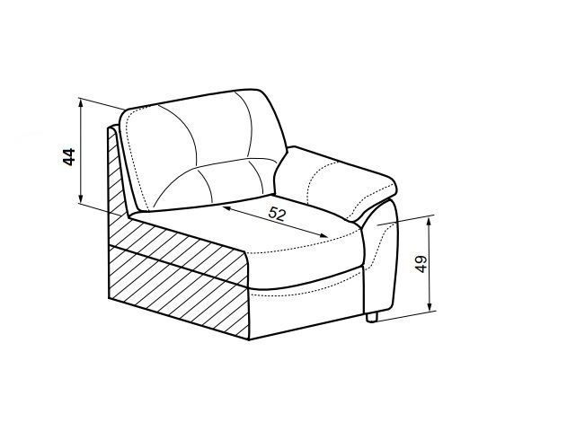 Kožená pohovka BALTIKA 2