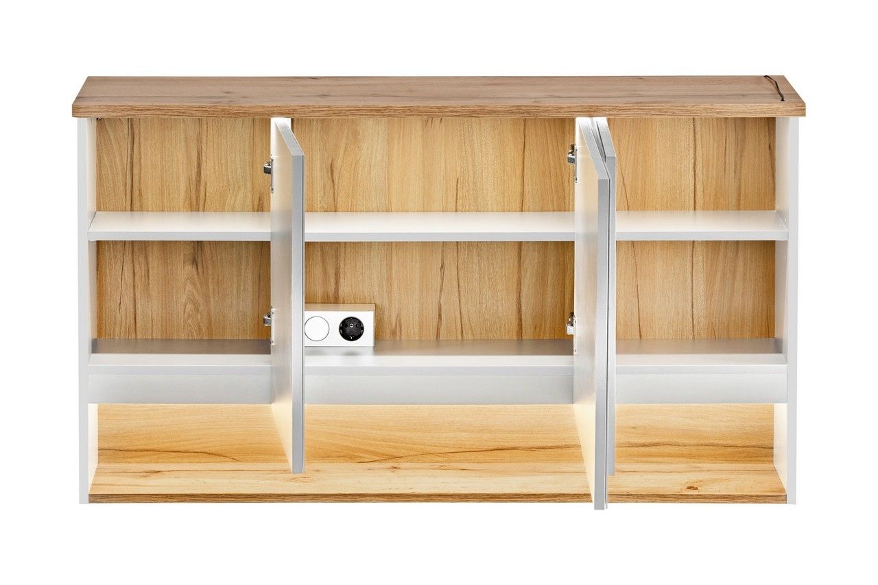 Koupelnová skříňka BAHRAMA WHITE 843 - závěsná zrcadlo 120