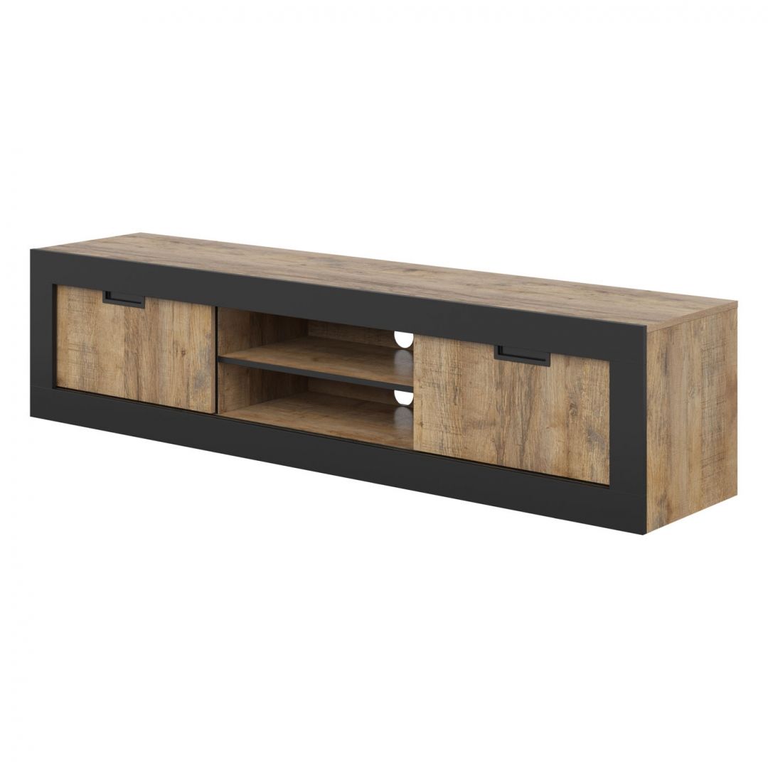 Obývací pokoj TEODOR dub samdal/černý mat