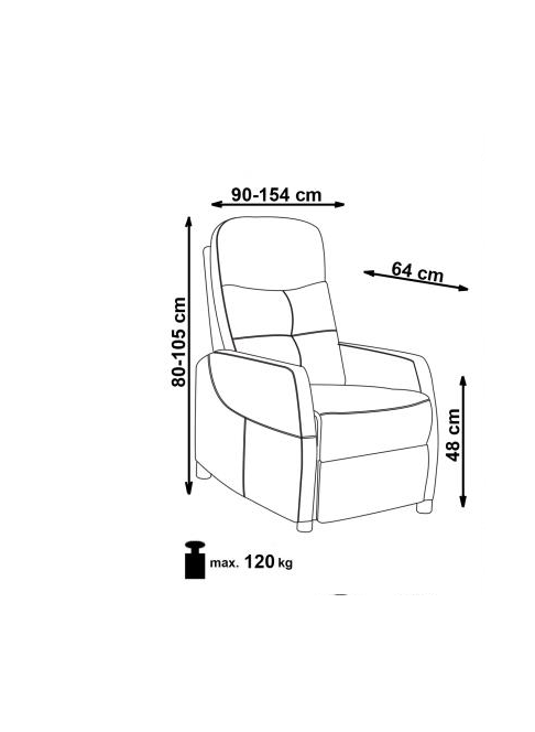 Relaxační křeslo FELIPE 2