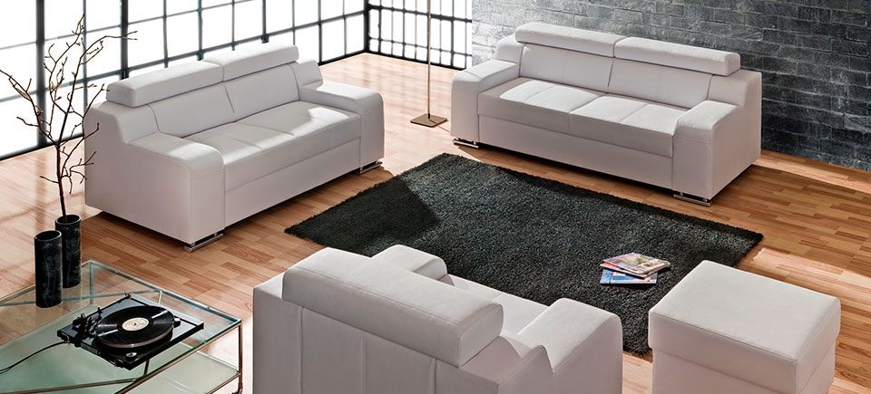 Kožený taburet OSCAR