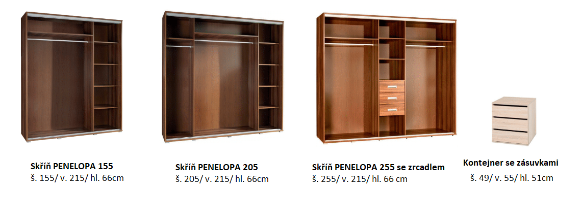 Šatní skříň PENELOPE 205