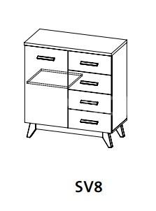 Kombinovaná komoda SVEN 8