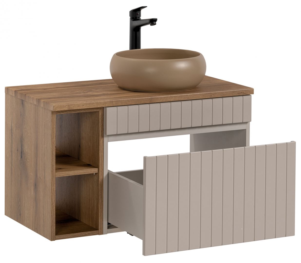 Koupelnová skříňka IKONIC KAŠMÍR 82-60 - pod umyvadlo 60 + Poličky 81-01