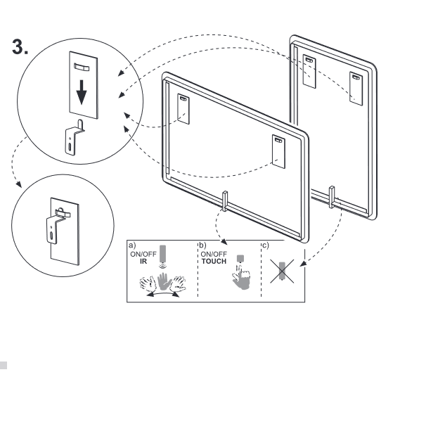 Koupelnové zrcadlo STELLA LED - 50