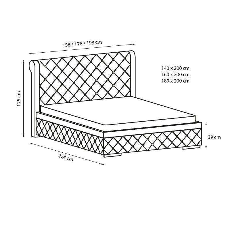MANŽELSKÁ POSTEL ROMI