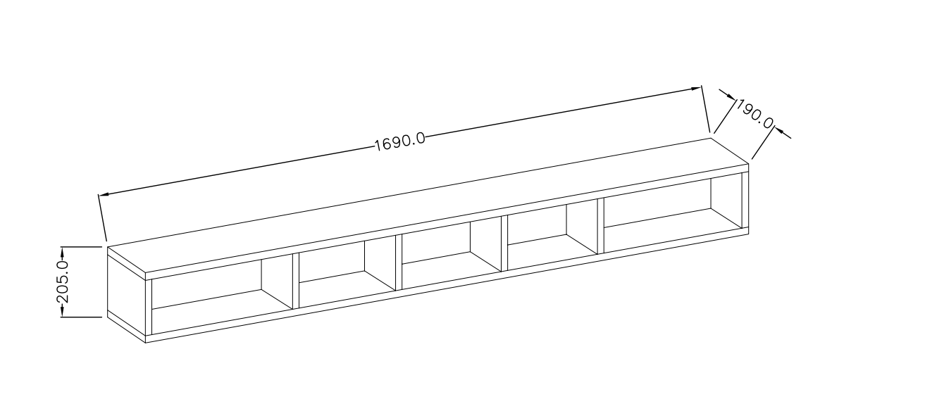 Police TOLEDO Bílá/ Dub San Remo