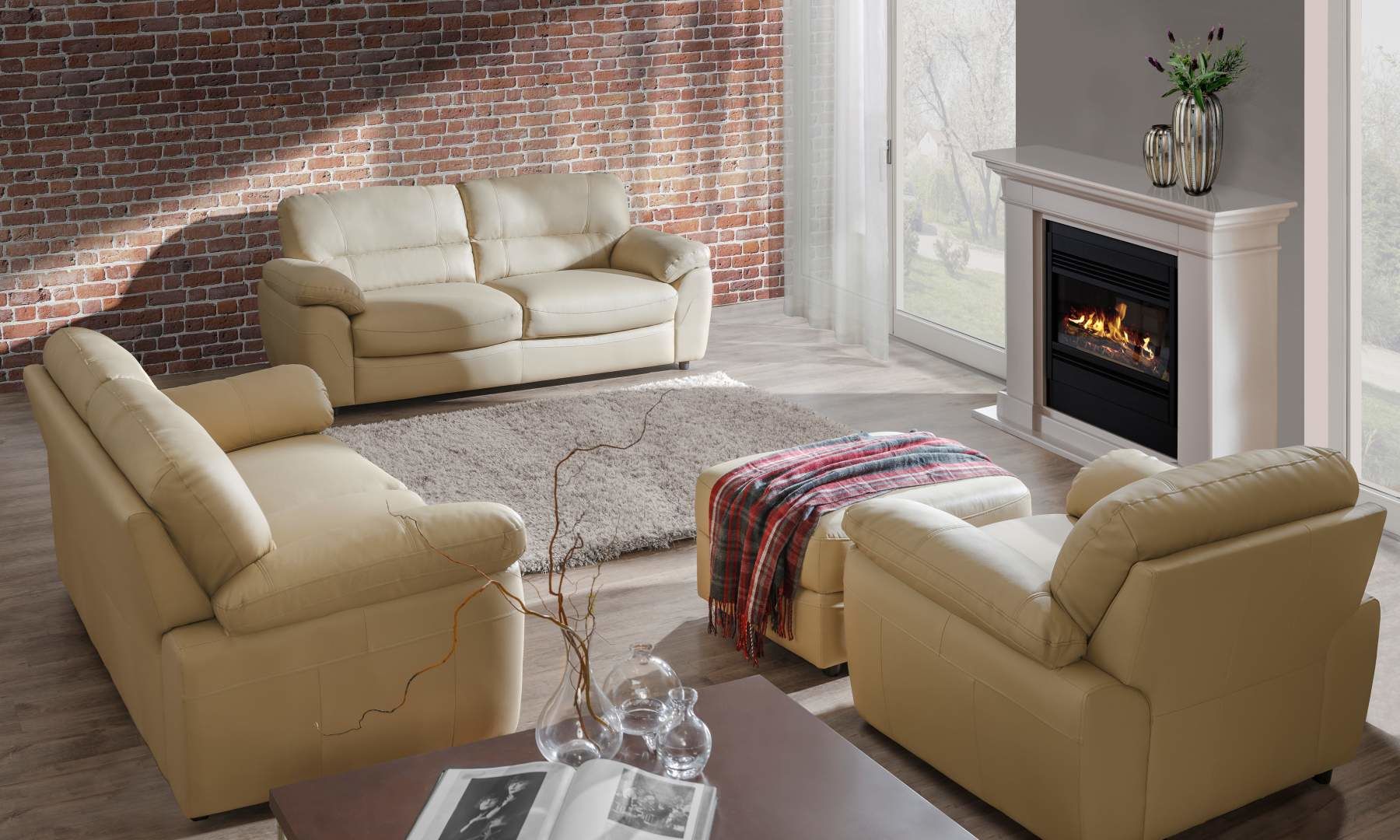 Kožená pohovka BALTIKA 2