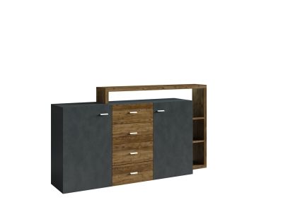 Komoda BOTA Appenzellský smrk - šedá Matera